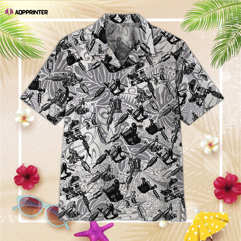 Tattoo Machine Custom Hawaiian Shirt, Gift For Men And Women Tattoo Machine Custom Hawaiian Shirt, Gift For Men And Women