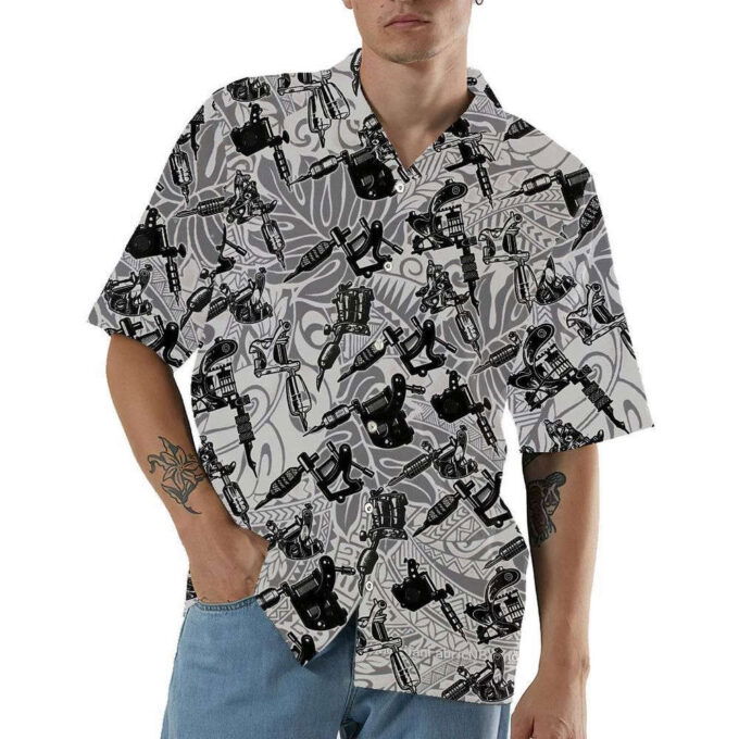Tattoo Machine Custom Hawaiian Shirt, Gift For Men And Women