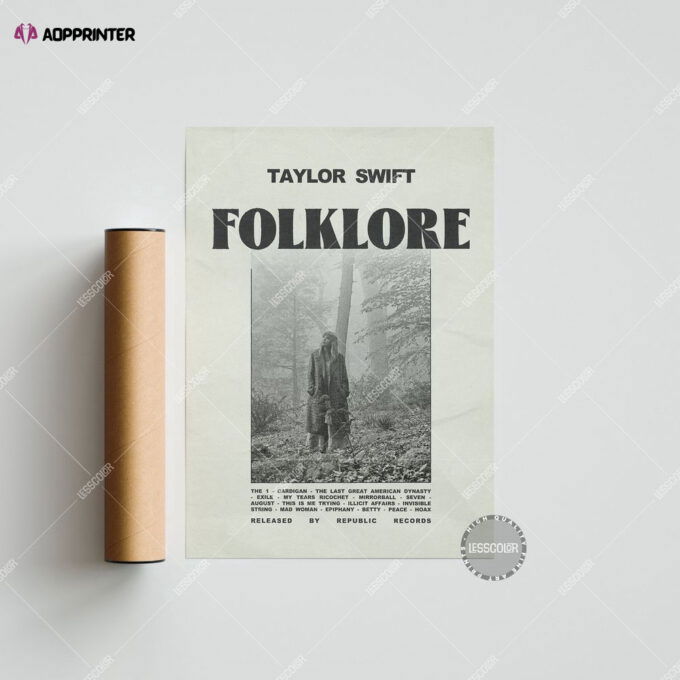 Tay.lor S.wi.ft Poster  Folklore Poster – Gift For Home Decoration