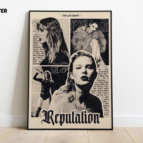 Taylor Reputation Album Poster -  Vintage Poster - Gift For Home Decoration