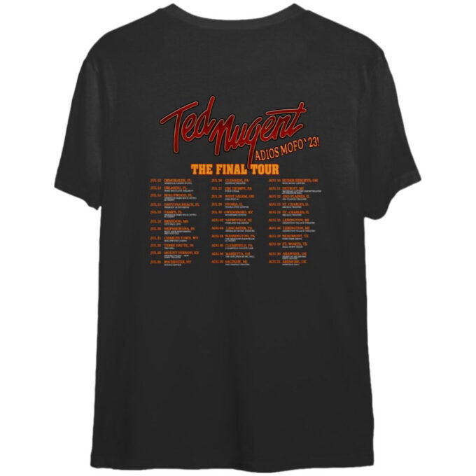 Ted Nugent Adios Mofo 2023 Tour Shirt, For Men And Women