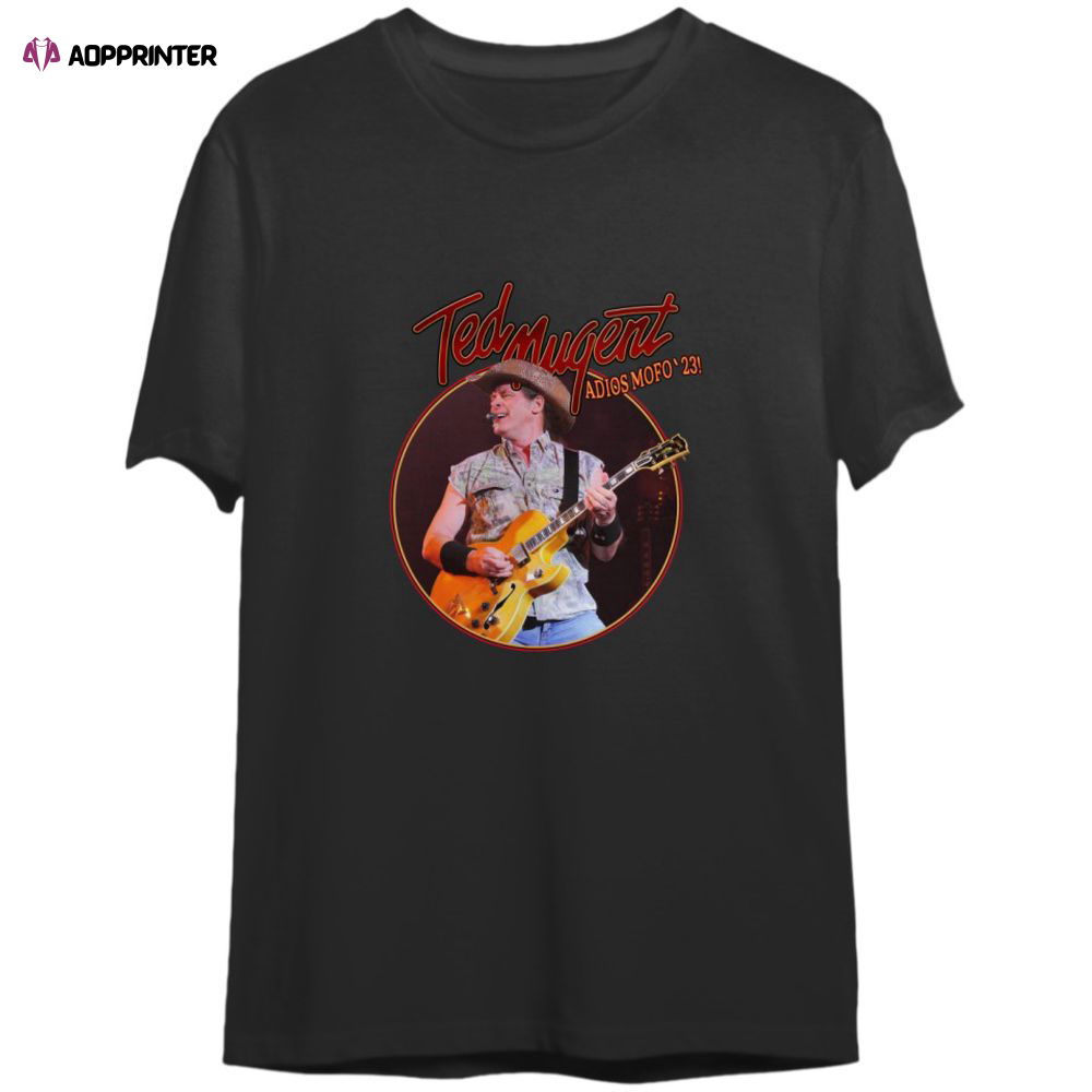 Ted Nugent Adios Mofo 2023 Tour Shirt, For Men And Women Ted Nugent Adios Mofo 2023 Tour Shirt, For Men And Women