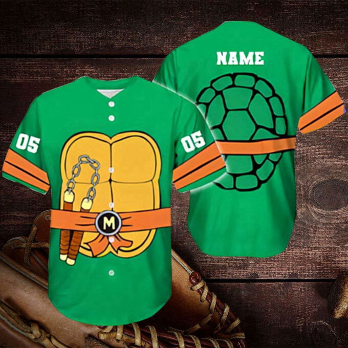 Teenage Mutant Ninja Turtles Mutant Mayhem Movie Baseball Jersey – Custom Name Shirt