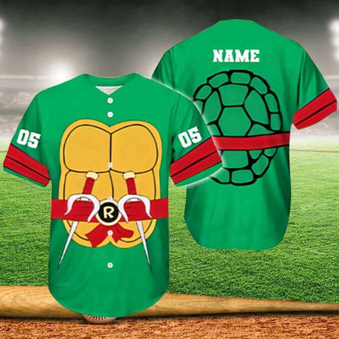 Teenage Mutant Ninja Turtles Mutant Mayhem Movie Baseball Jersey – Custom Name Shirt