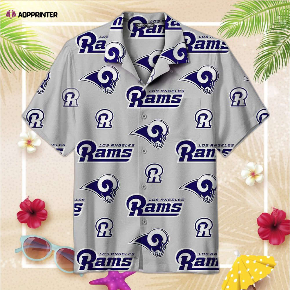 The Los Angeles Rams Print Unisex Hawaiian Shirt For Men And Women The Los Angeles Rams Print Unisex Hawaiian Shirt For Men And Women
