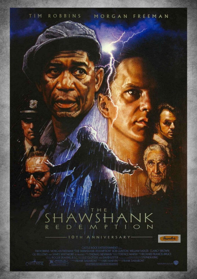 The Shawshank Redemption Movie Poster, Best Gift For Home Decorations