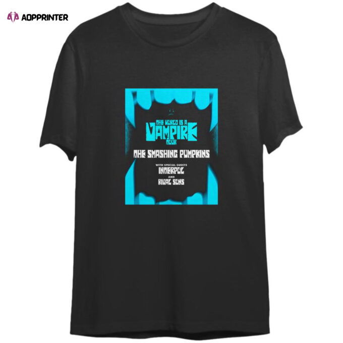 The Smashing Pumpkins The World Is a Vampire Tour 2023 T Shirt, The World Is a Vampire Tour Shirt