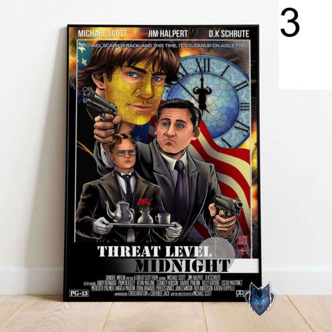 Threat Level Midnight Poster, Best Gift For Home Decoration, The Office Wall Art