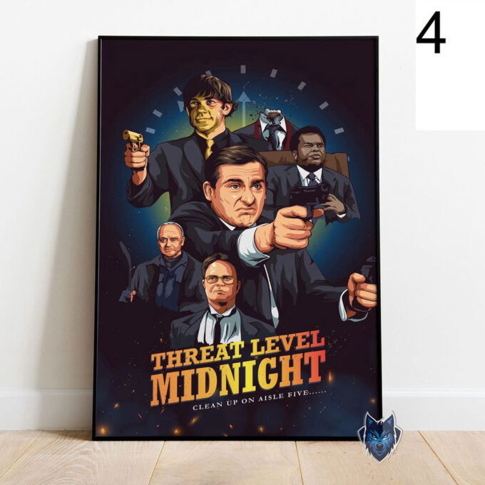 Threat Level Midnight Poster, Best Gift For Home Decoration, The Office Wall Art