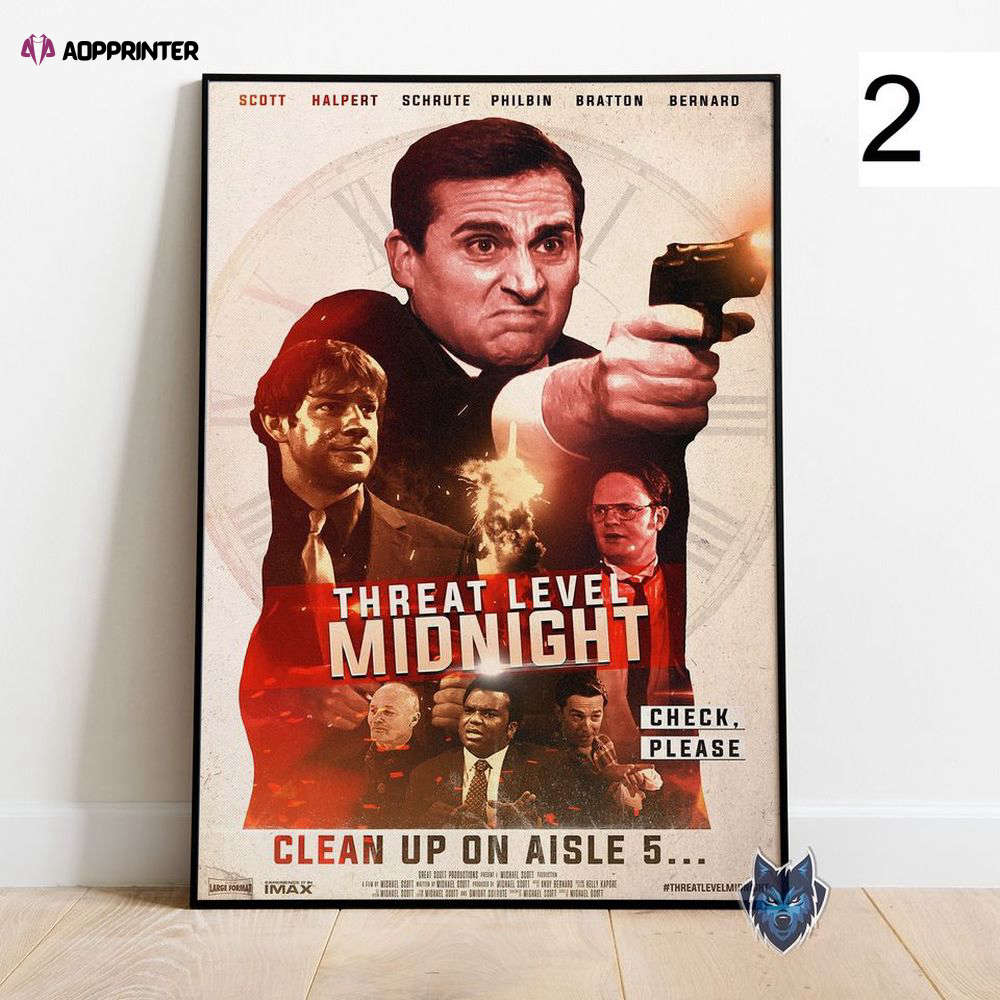 Threat Level Midnight Poster, Best Gift For Home Decoration, The Office Wall Art Threat Level Midnight Poster, Best Gift For Home Decoration, The Office Wall Art