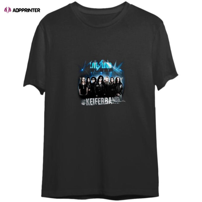 Tom Keifer, Keifer Band, Live Loud 2023 Tour T-Shirt, Tom Keifer Fan T-Shirt, For Men And Women