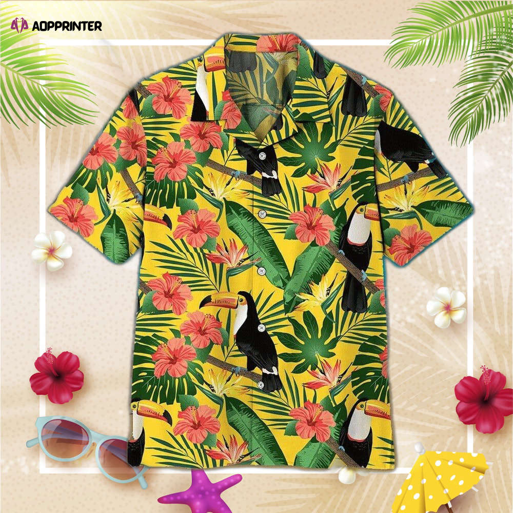 Toucan Hibiscus Flower Hawaiian Shirt, Gift For Men And Women Toucan Hibiscus Flower Hawaiian Shirt, Gift For Men And Women