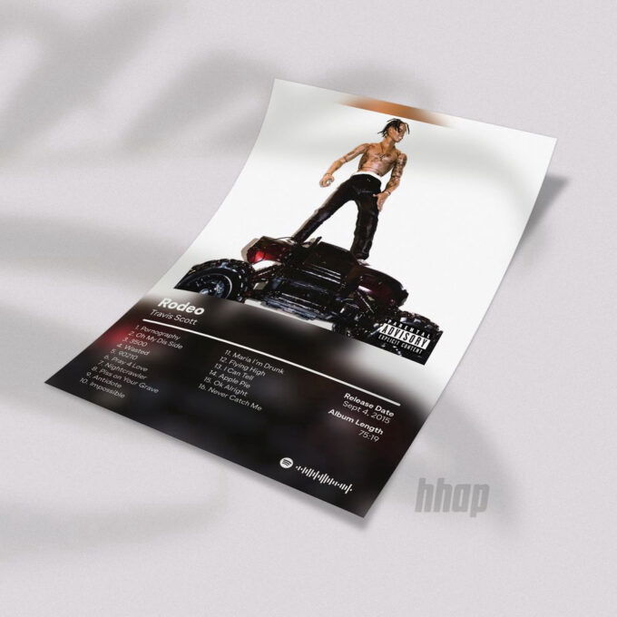 Travis – Rodeo – Hip Hop Album Cover – Travis Print Poster, Best Gift For Home Decorations