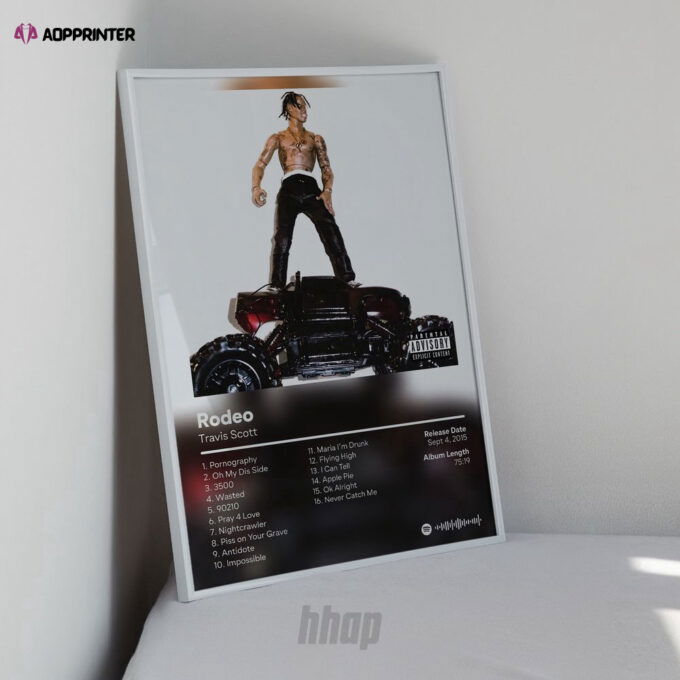 Travis – Rodeo – Hip Hop Album Cover – Travis Print Poster, Best Gift For Home Decorations