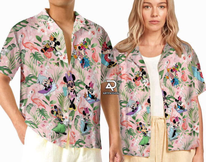 Tropical Minnie Hawaiian Shirt, Funny Minnie Disney, For Men Women