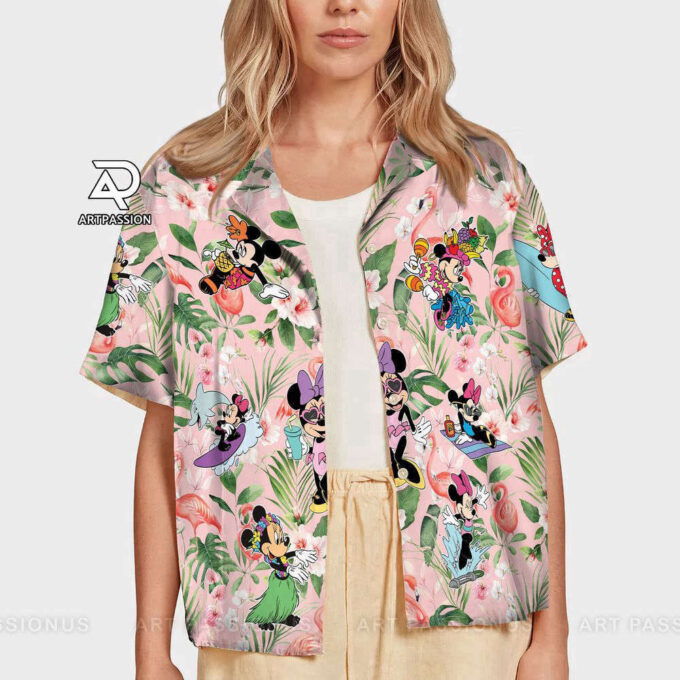 Tropical Minnie Hawaiian Shirt, Funny Minnie Disney, For Men Women