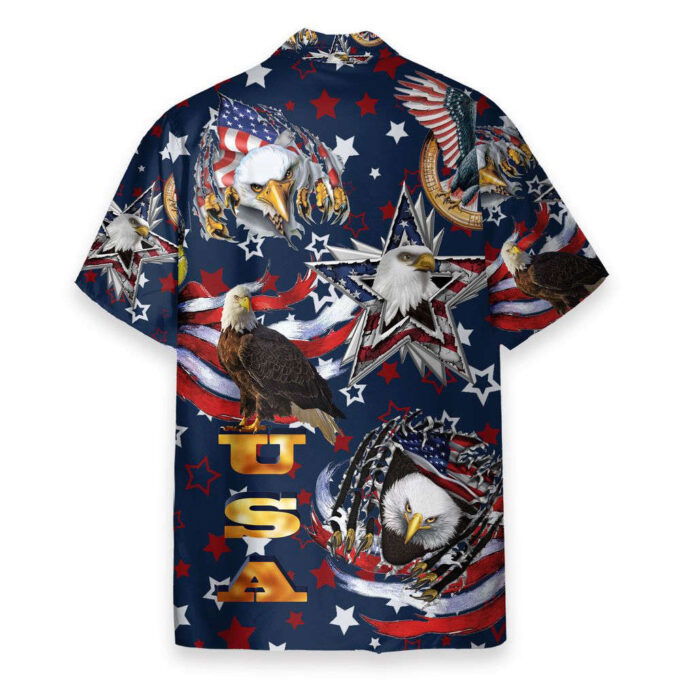 USA Flag Independence Day Hawaiian Shirt, Gift For Men And Women