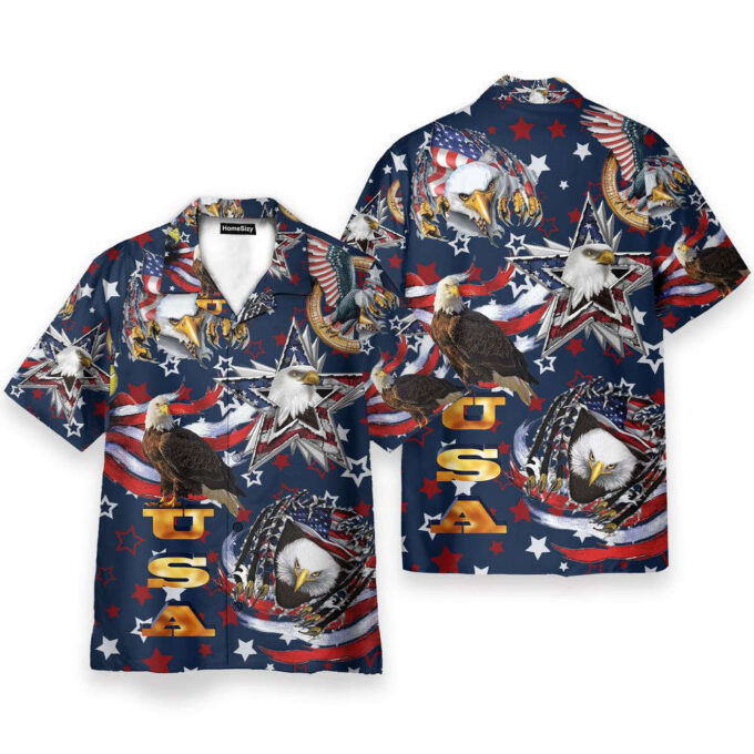 USA Flag Independence Day Hawaiian Shirt, Gift For Men And Women