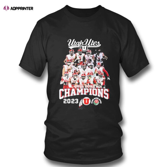 Utah Utes Rose Bowl Champions 2023 T-shirt For Fans