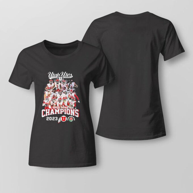 Utah Utes Rose Bowl Champions 2023 Team T-shirt For Fans