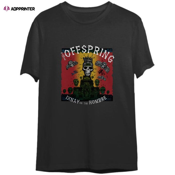 Vintage 1997 The Offspring Ixnay On The Hombre T-Shirt , The Offspring Double Sided T-Shirt For Men And Women
