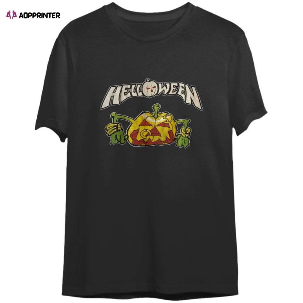 Vintage 90’s Helloween T-Shirt, Heavy Power Speed Metal Retro Hard Rock Band T-Shirt Vintage 90’s Helloween T-Shirt, Heavy Power Speed Metal Retro Hard Rock Band T-Shirt