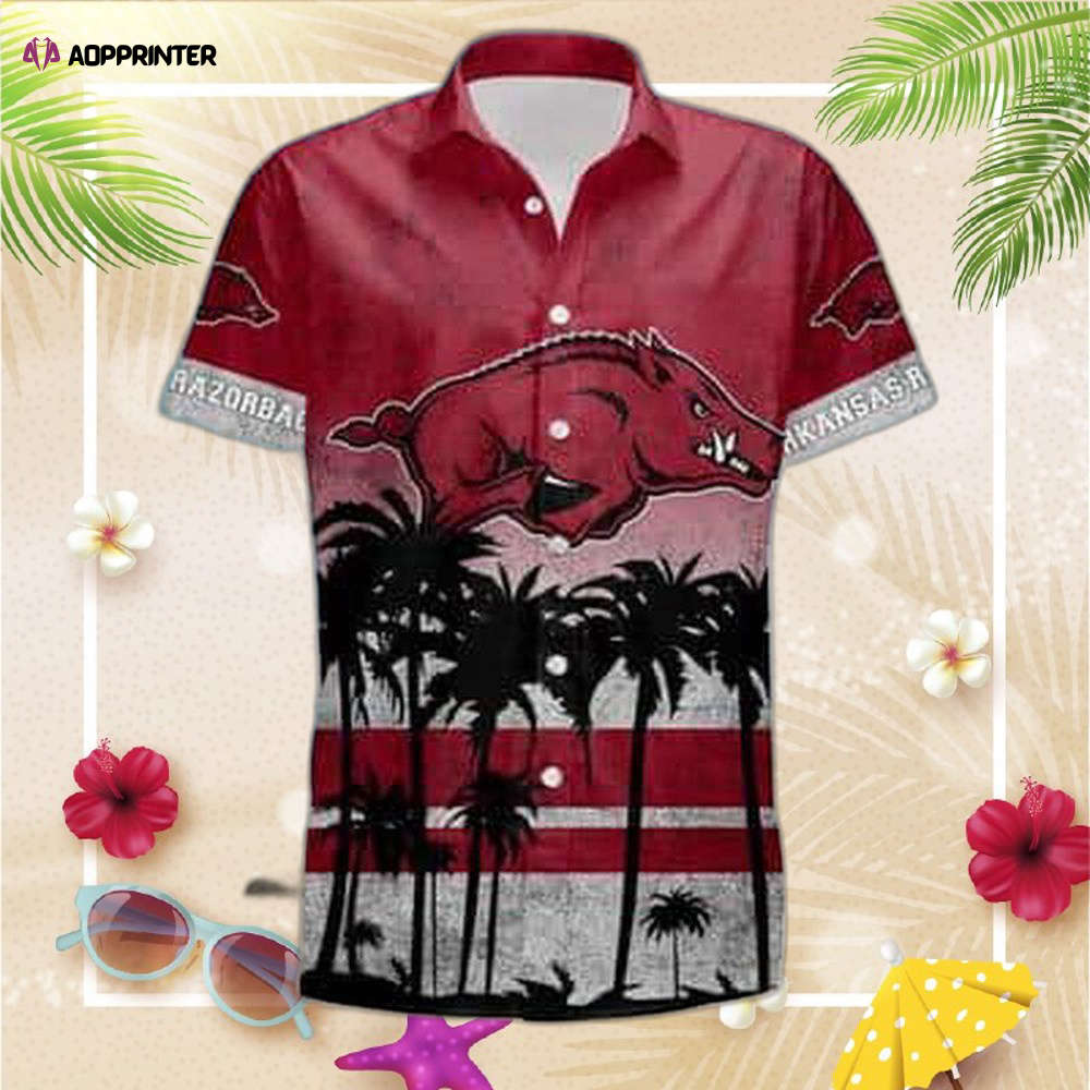 Vintage Aloha NCAA Arkansas Razorbacks Hawaiian Shirt Summer Vacation Gift Vintage Aloha NCAA Arkansas Razorbacks Hawaiian Shirt Summer Vacation Gift