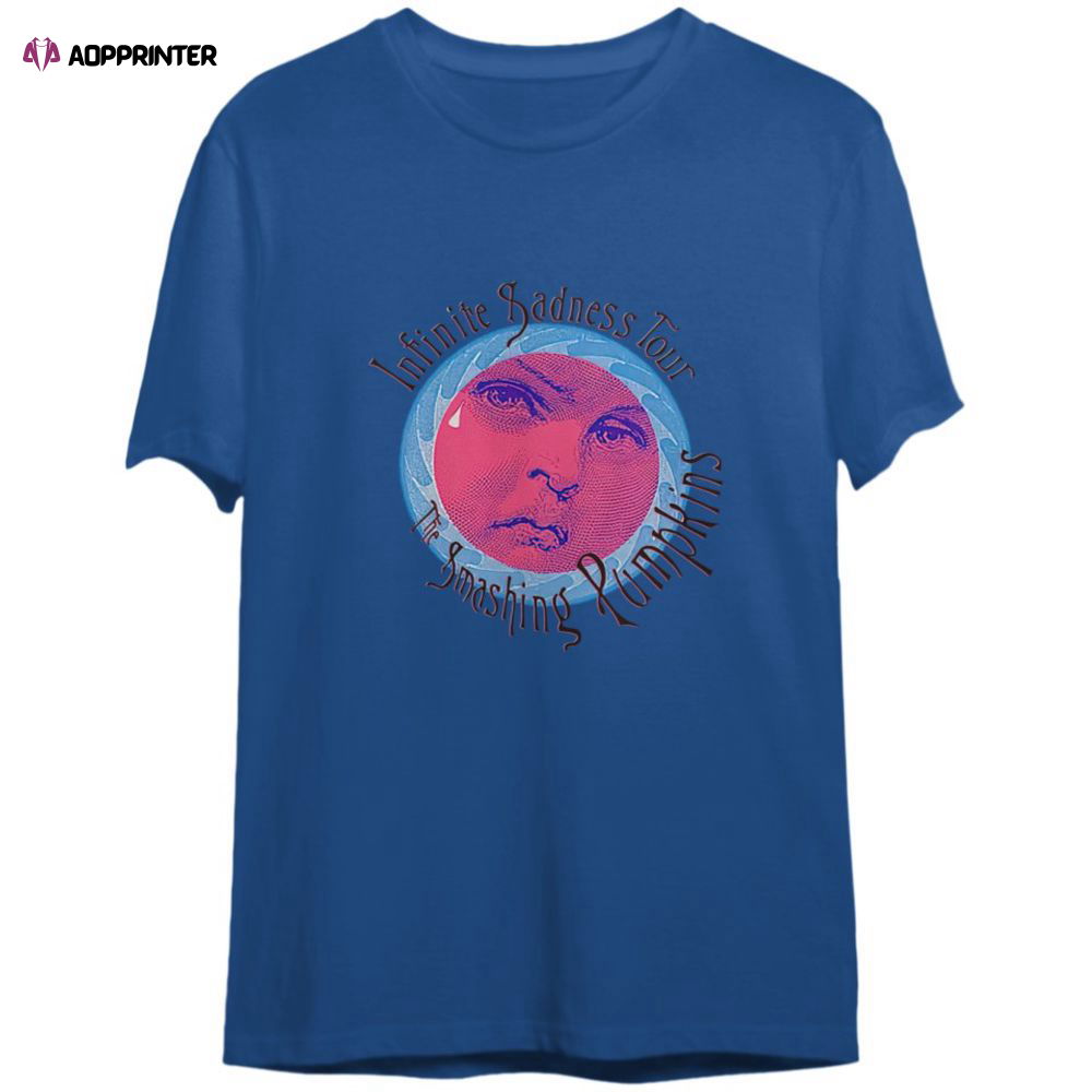 VTG Smashing Pumpkins Infinite Sadness Tour 1996 T-Shirt For Men And Women VTG Smashing Pumpkins Infinite Sadness Tour 1996 T-Shirt For Men And Women