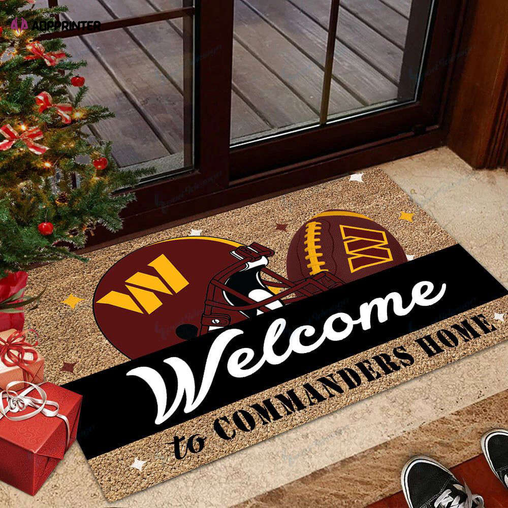 Washington Commanders Doormat, Best Gift For Home Decoration Washington Commanders Doormat, Best Gift For Home Decoration