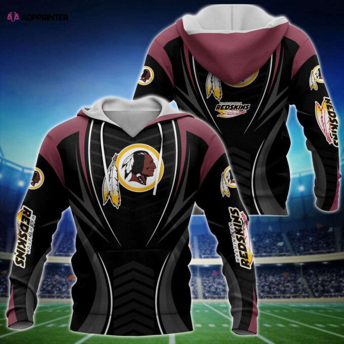 Washington Redskins NFL HoodieZipper Jogger Sweater Special