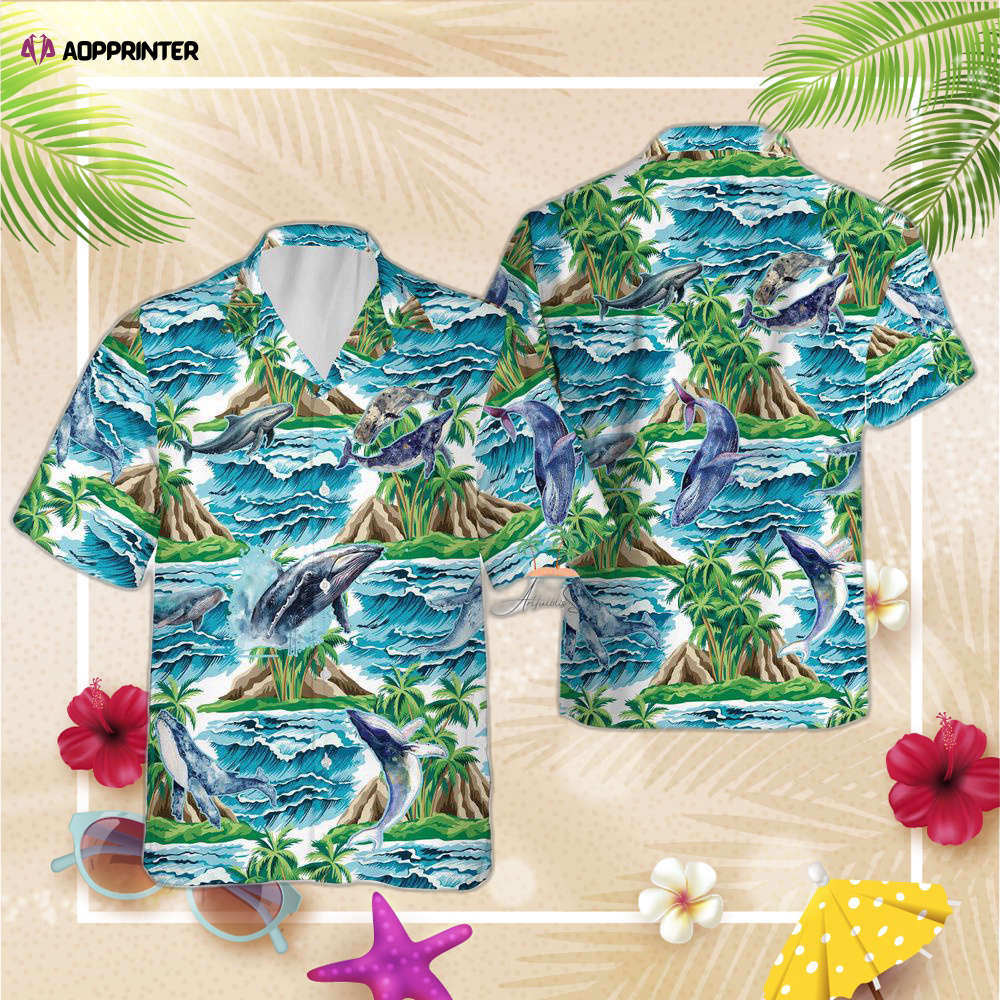 Whale Hawaiian Shirt, Gift For Men And Women, Beach Animal Lover Hawaii Shirt Whale Hawaiian Shirt, Gift For Men And Women, Beach Animal Lover Hawaii Shirt