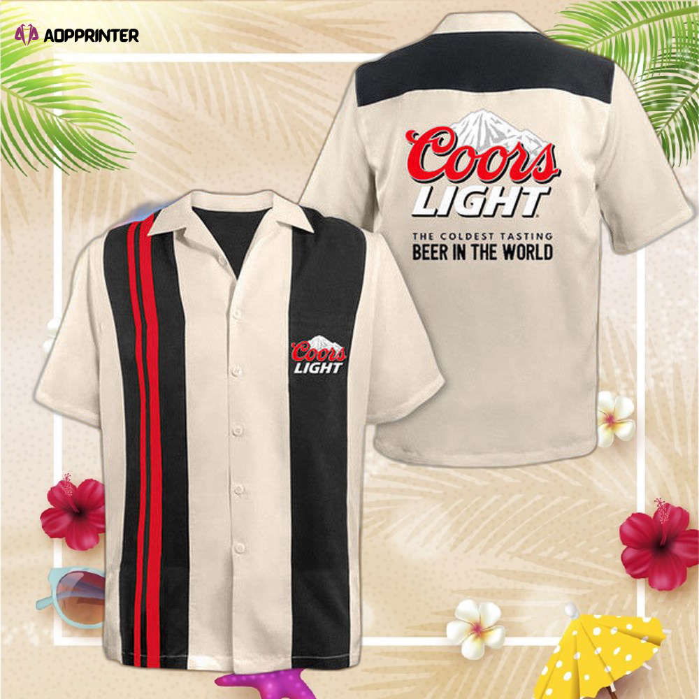 White Coors Light Hawaiian Shirt For Men And Women White Coors Light Hawaiian Shirt For Men And Women