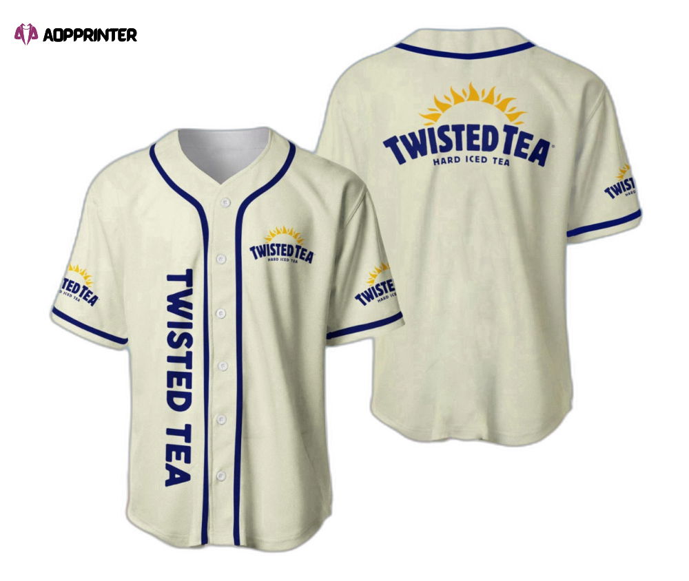 White Twisted Tea Baseball Shirt, Twisted Tea Baseball Jersey Shirt, Gift For Men White Twisted Tea Baseball Shirt, Twisted Tea Baseball Jersey Shirt, Gift For Men