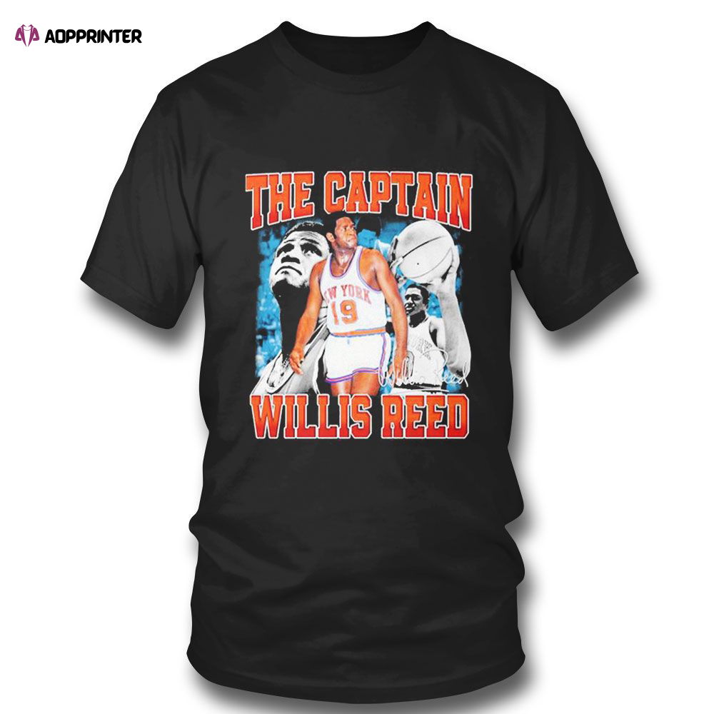 Willis Reed All Star New York Knicks Legend Nba T T-shirt For Fans Willis Reed All Star New York Knicks Legend Nba T T-shirt For Fans