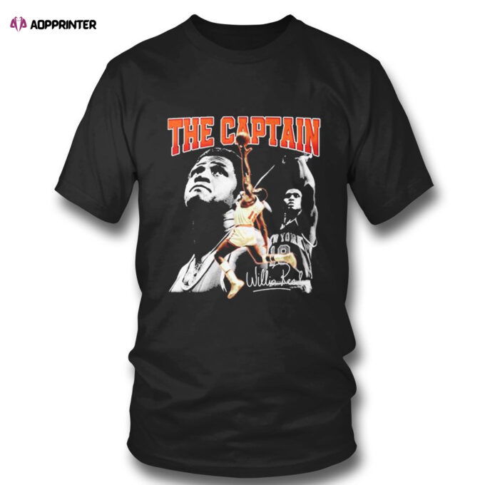 Willis Reed The Captain New York Knicks Legend Nba T-shirt For Fans