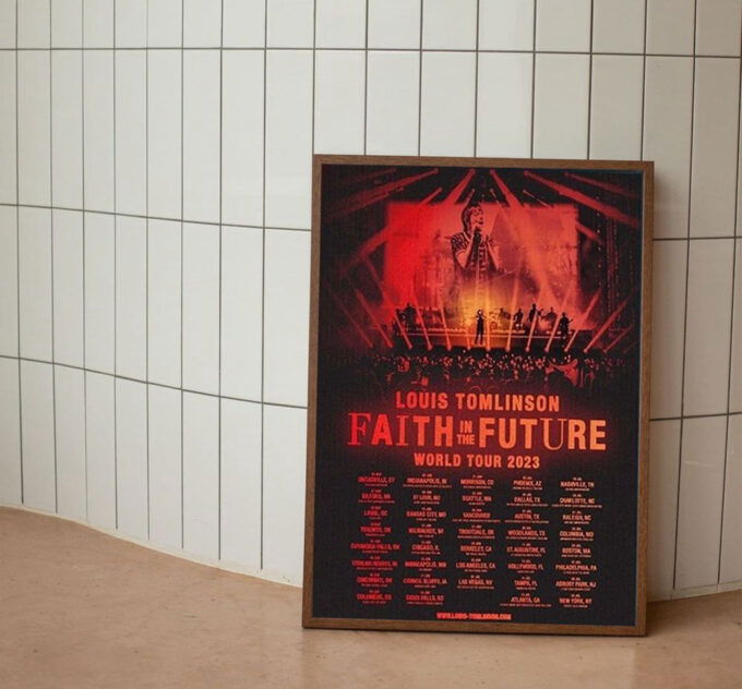 World Tour 2023 North America Louis Tomlinson Poster Faith In The Future World Tour 2023 Print – Gift For Decoration