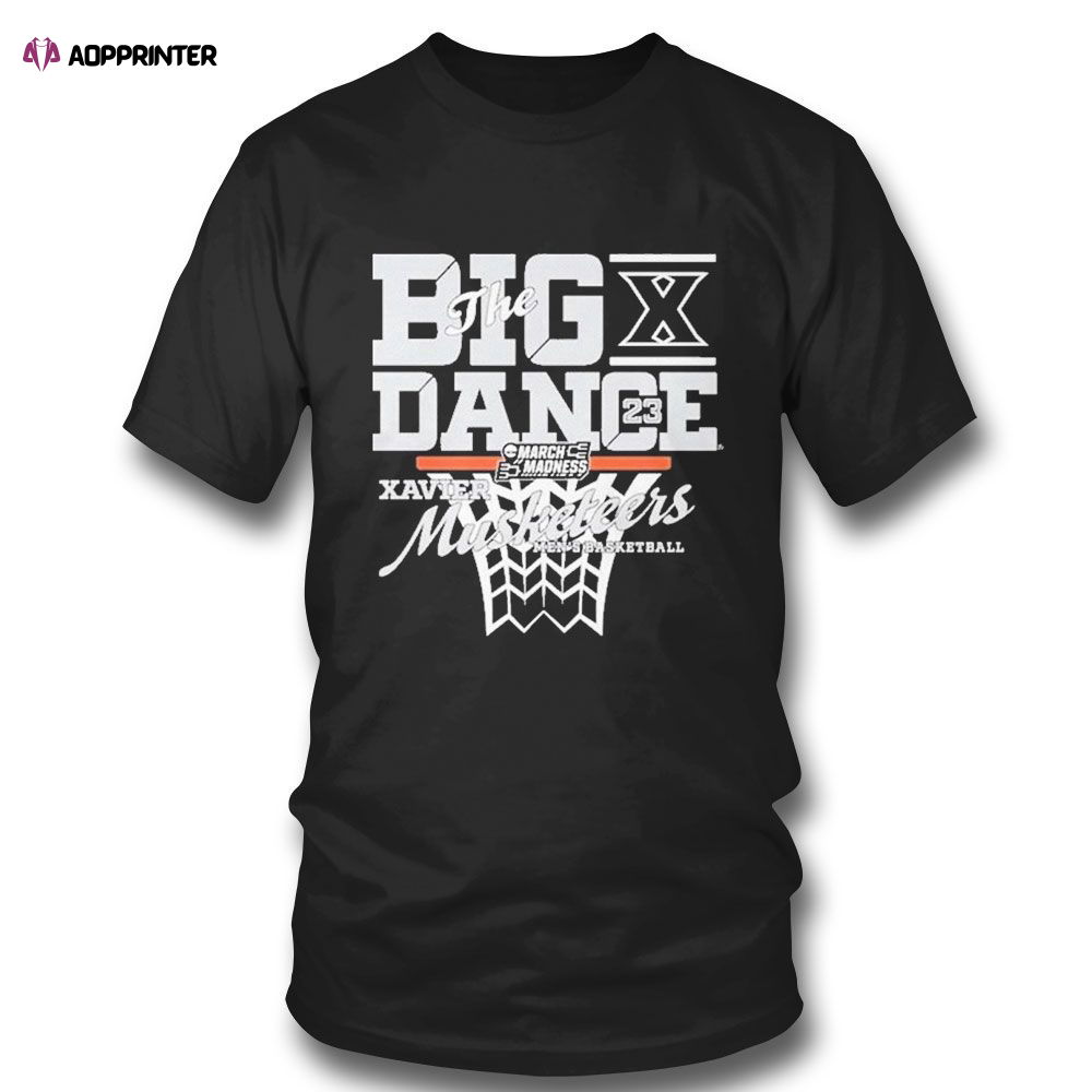 Xavier Musketeers University Mens Basketball 2023 The Big Dance March Madness Bound T-shirt For Fans Xavier Musketeers University Mens Basketball 2023 The Big Dance March Madness Bound T-shirt For Fans