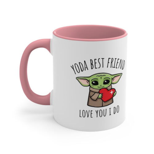 Cart 1 Yoda Best Friend Mug, Baby Yoda Mug, YOda Best Friend, Inspired By Star Wars