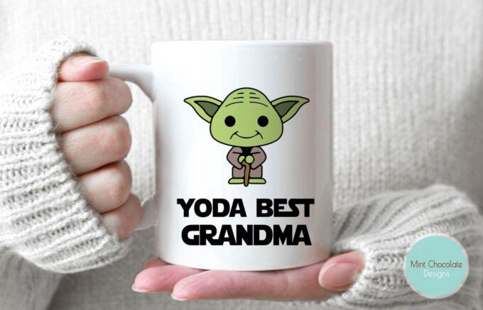 Yoda Best Grandma, Gift For Grandma,  Custom Name Yoda Mug