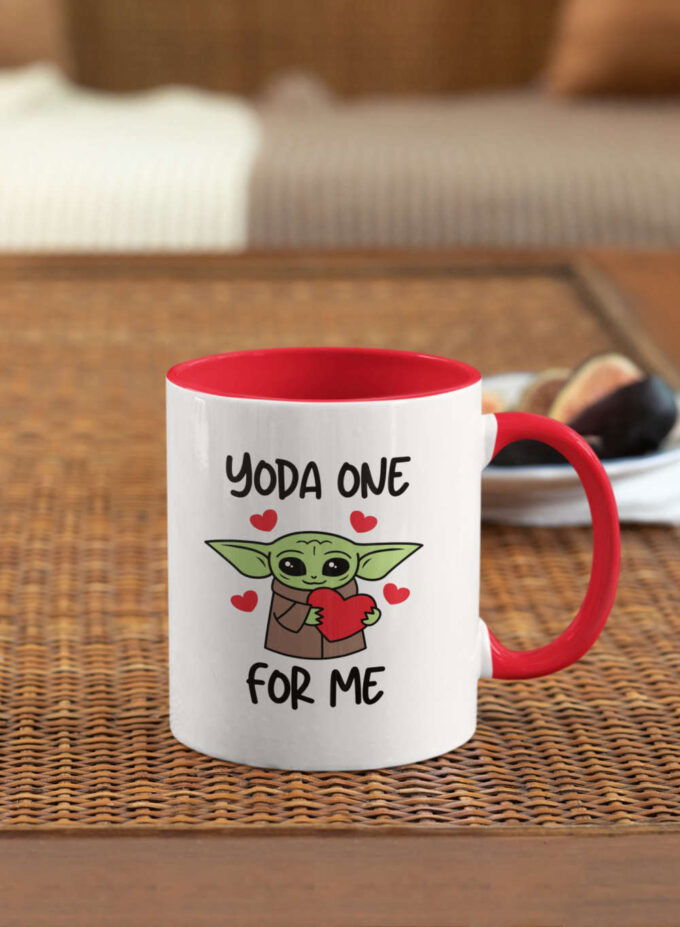 Yoda One For Me Baby Yoda Mug, Birthday Gift Idea