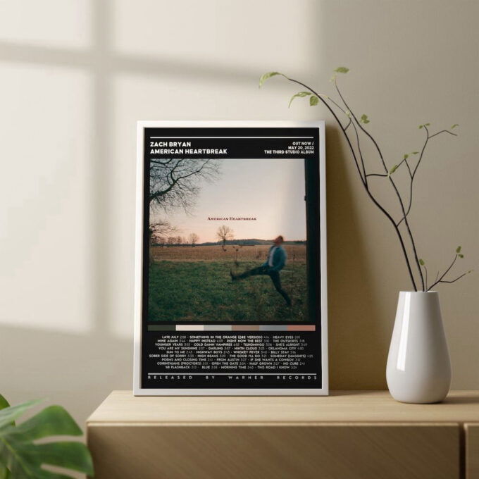 Zach Bryan – American Heartbreak Album Poster – Gift For Home Decoration