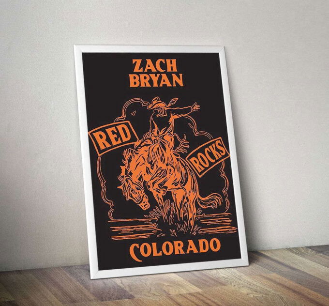 Zach Bryan Red Rocks In Colorado Poster – Gift For Home Decoration, Zach Bryan Print