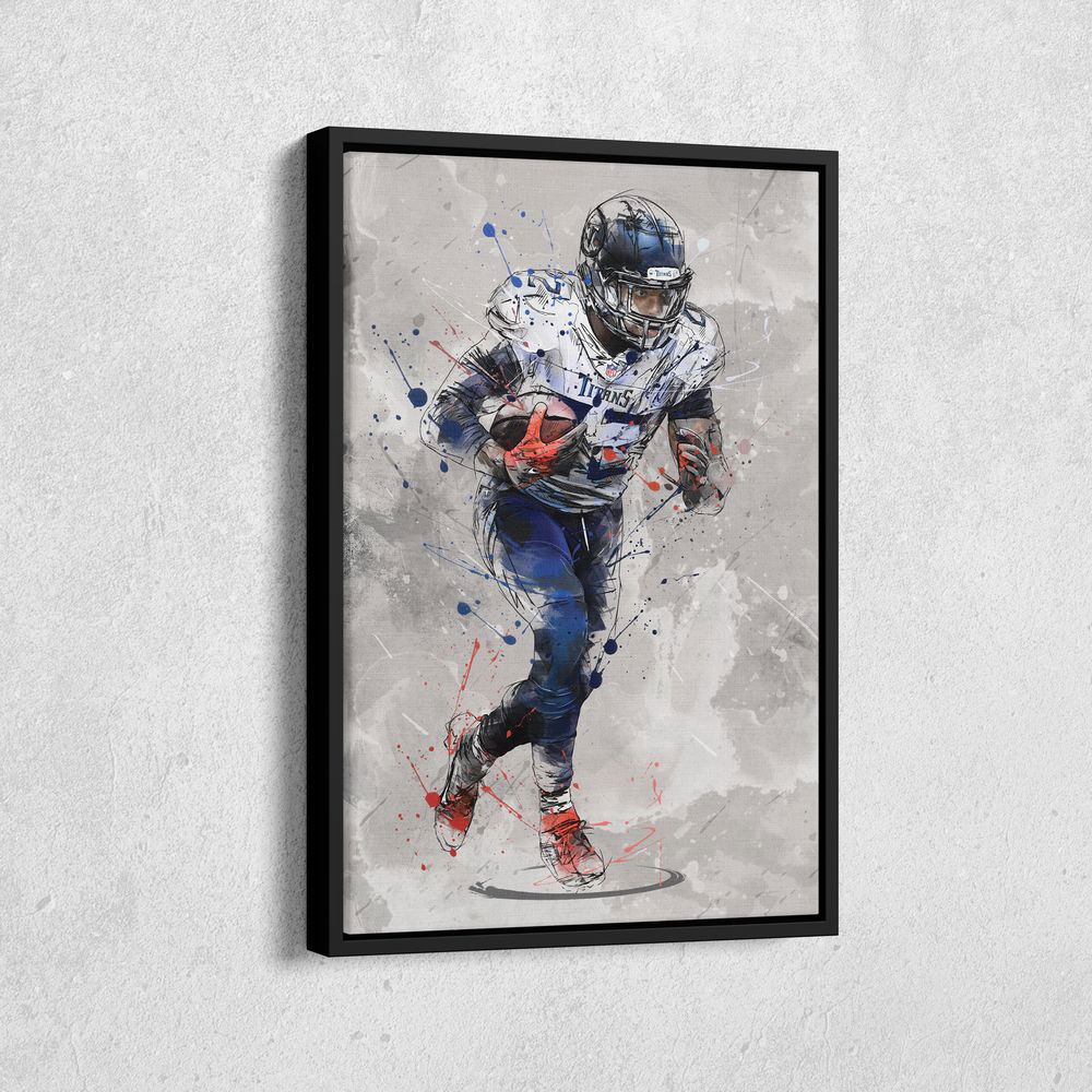Derrick Henry Poster Tennessee Titans NFL Framed Wall Art Home Decor Canvas Print Artwork Derrick Henry Poster Tennessee Titans NFL Framed Wall Art Home Decor Canvas Print Artwork