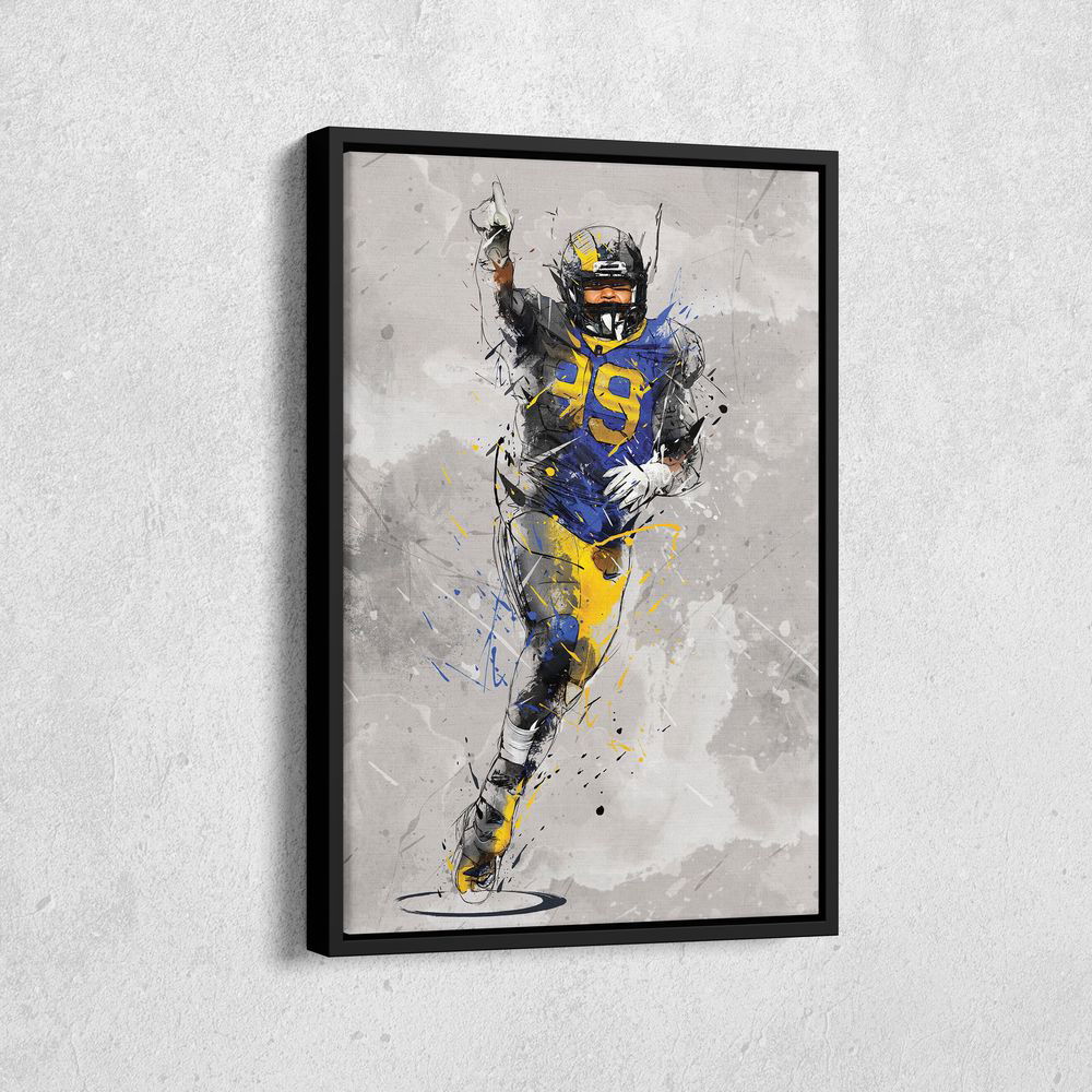 Aaron Donald Poster Los Angeles Rams NFL Canvas Wall Art Home Decor Framed Poster Man Cave Gift Aaron Donald Poster Los Angeles Rams NFL Canvas Wall Art Home Decor Framed Poster Man Cave Gift