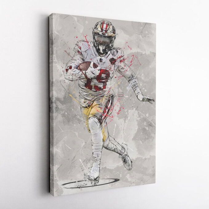 Deebo Samuel Poster San Francisco 49ers NFL Canvas Wall Art Home Decor Framed Poster Man Cave Gift