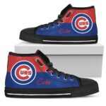 Chicago Cubs MLB Baseball Custom Canvas High Top Shoes