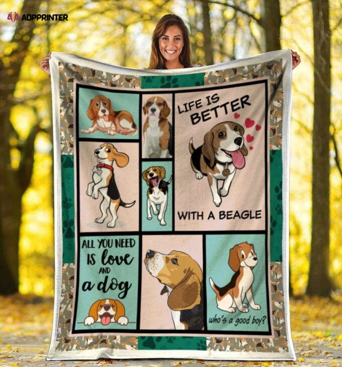 A Beagle Dog For Beagle Lovers Fleece Blanket