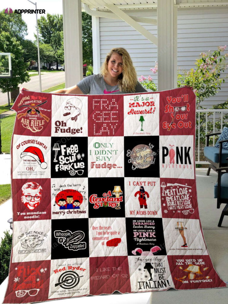 A Christmas Story Quilt Blanket A Christmas Story Quilt Blanket