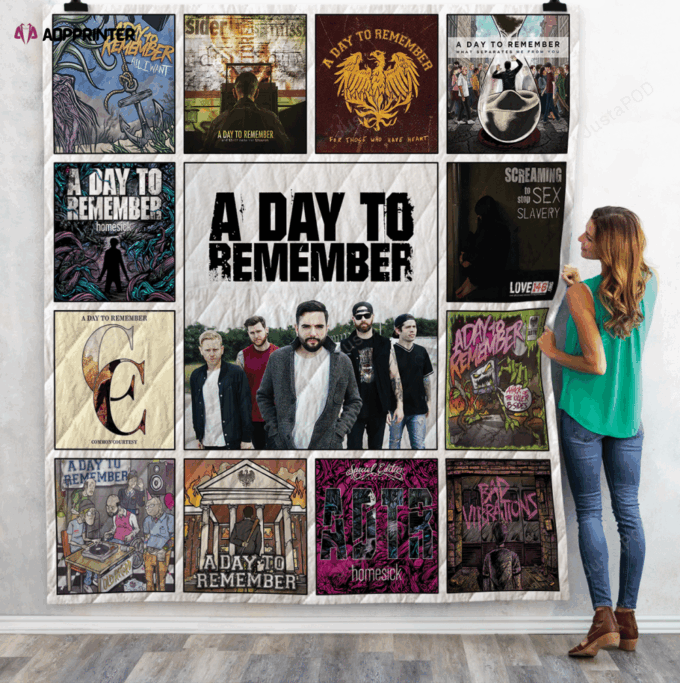 A Day To Remember Albums Quilt Blanket Ver13