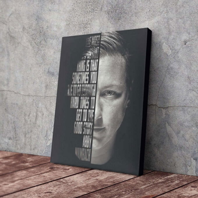 Abby Wambach Poster Quote Soccer Canvas Unique Design Wall Art Print Hand Made Ready to Hang Custom Design